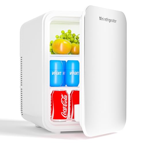 HANLANG 小型冷蔵庫 ミニ冷蔵庫 10L -2℃～60℃小型 冷温庫 静音 寝室